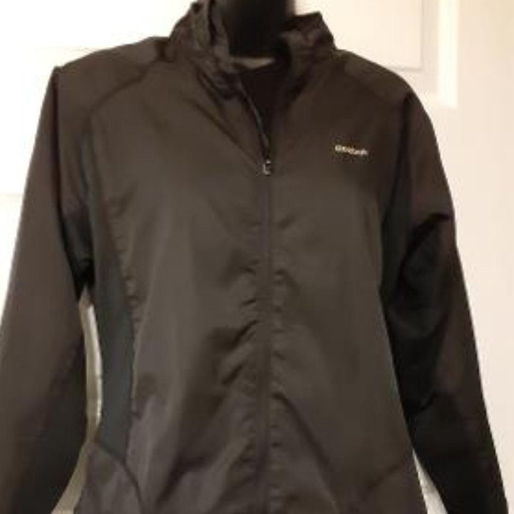 Reebok Black Windbreaker and Track Training Jacket